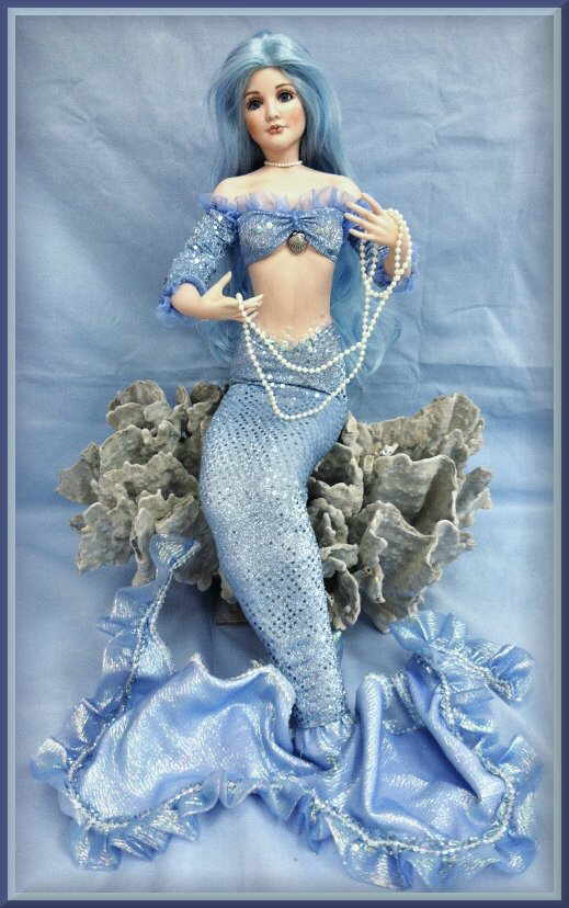porcelain mermaid doll